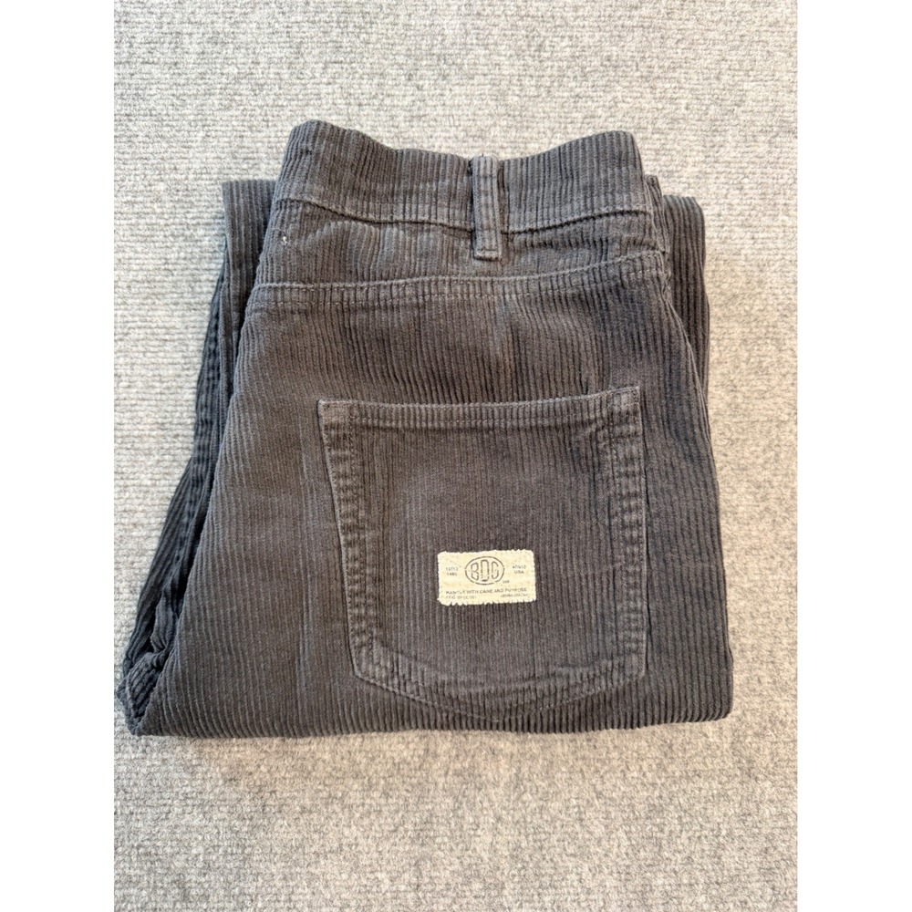 BDG Mens 29 Grey Corduroy Pants Straight Leg Relaxed Workwear Streetwear USA
